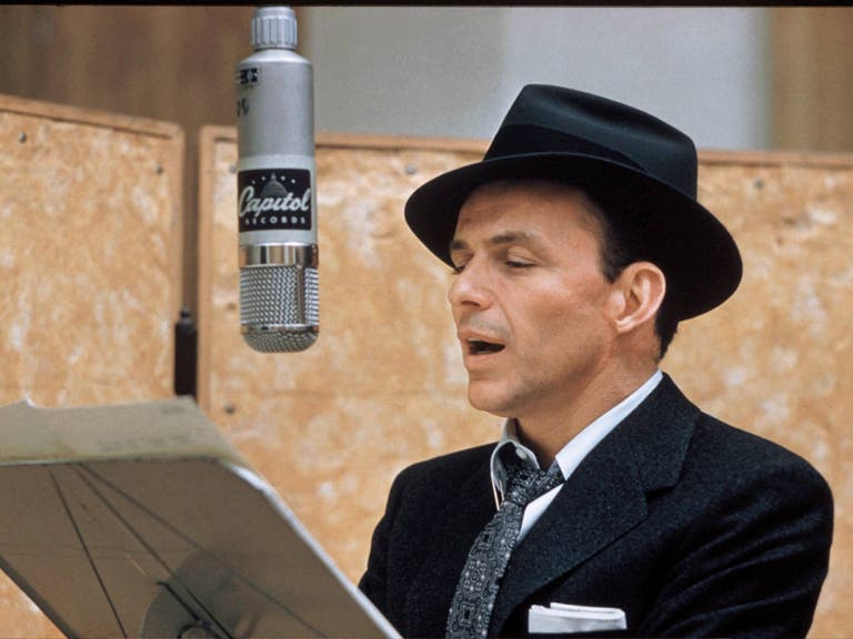 Frank Sinatra singing at Capitol Studios