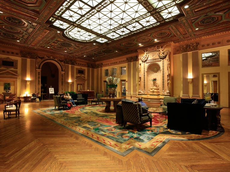 Lobby of the Millennium Biltmore Hotel in DTLA