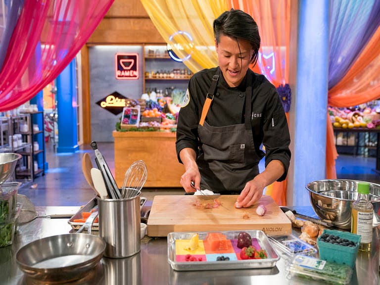 Chef Melissa King prepares her Quickfire Challenge dish in Episode 4 of "Top Chef: All-Stars LA"