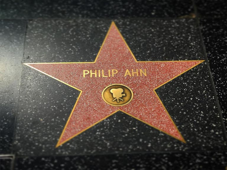 Actor Philip Ahn's Star on the Hollywood Walk of Fame