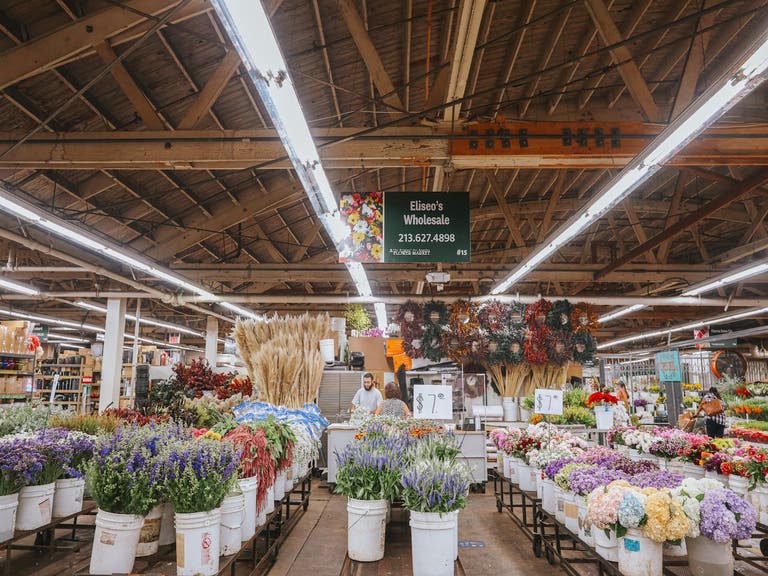 The Original LA Flower Market in Downtown LA