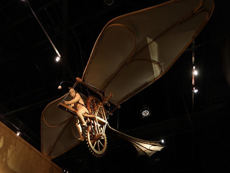 Leonardo da Vinci's Flying Bicycle at the California Science Center
