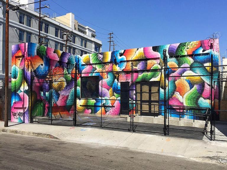 Mural by Ricky Watts at The Container Yard | Instagram by @impermanent_art