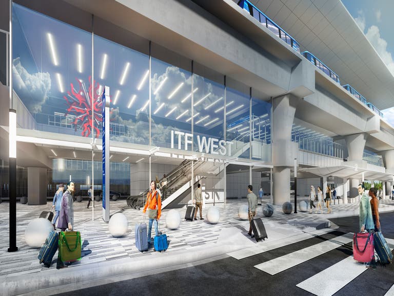 ITF West Plaza at LAX | Rendering courtesy of LAWA