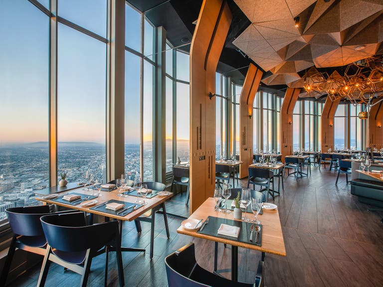 Dining room at 71Above in Downtown LA