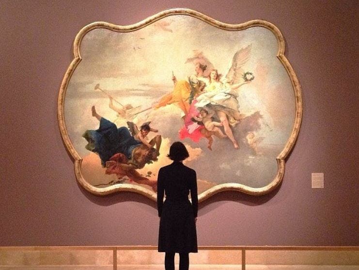 "Triumph of Virtue and Nobility Over Ignorance,” Norton Simon Museum | Instagram by @toddler777