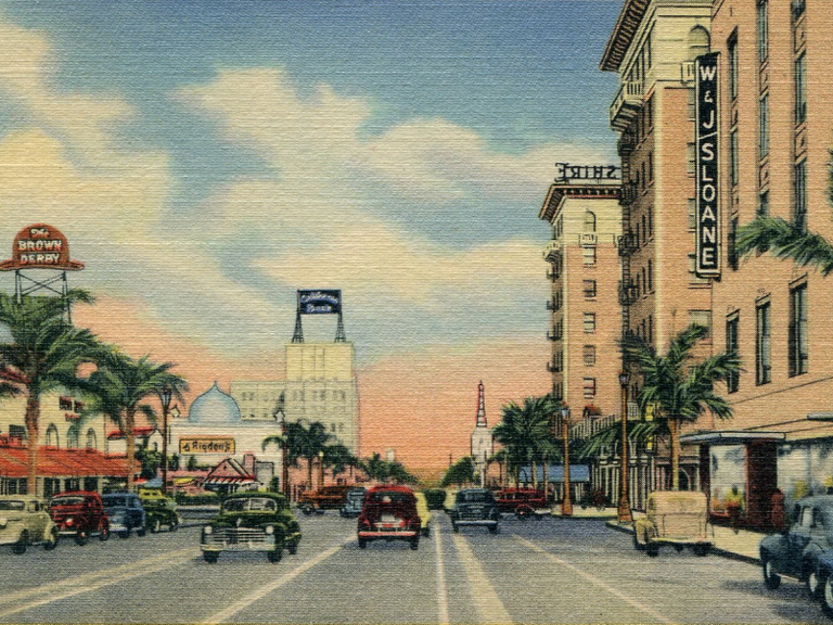 Beverly Wilshire Hotel Vintage Postcard