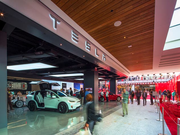 Tesla at Westfield Century City