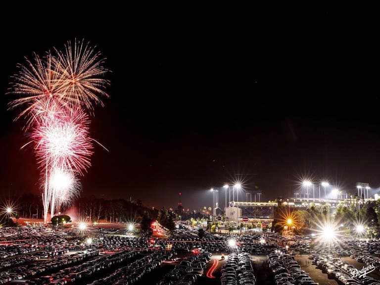 Friday Night Fireworks at Dodger Stadium