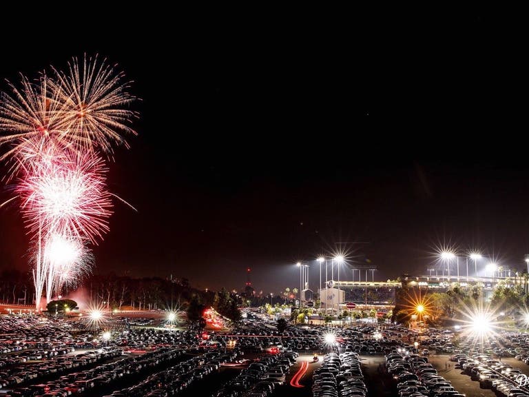 Friday Night Fireworks at Dodger Stadium