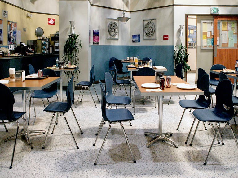 Caltech Cafeteria set from "The Big Bang Theory" at Warner Bros.