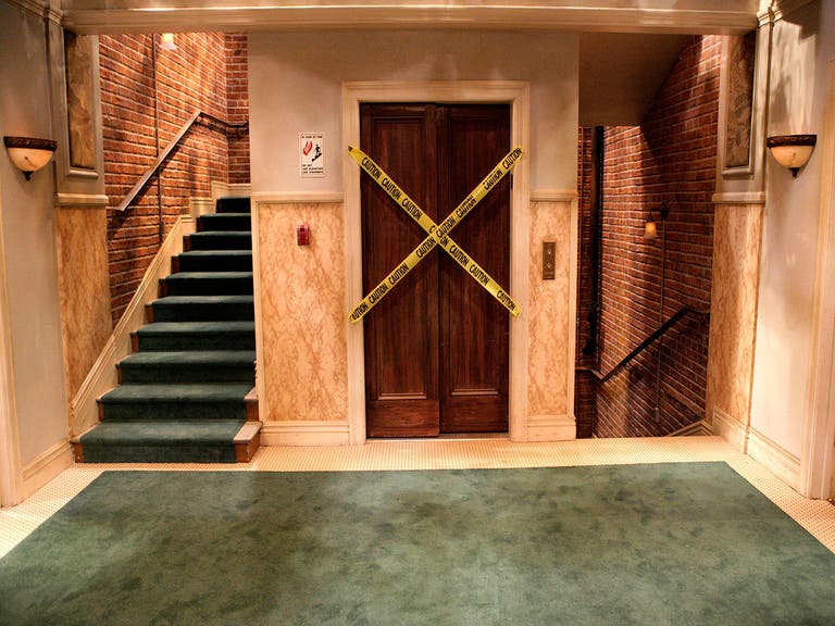 Elevator set from "The Big Bang Theory" at Warner Bros.