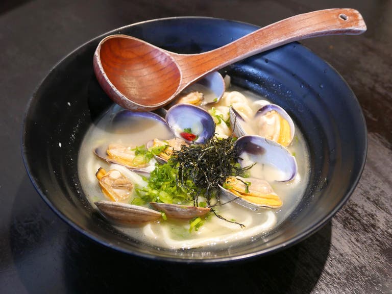 Vongole Udon at Marugame Monzo