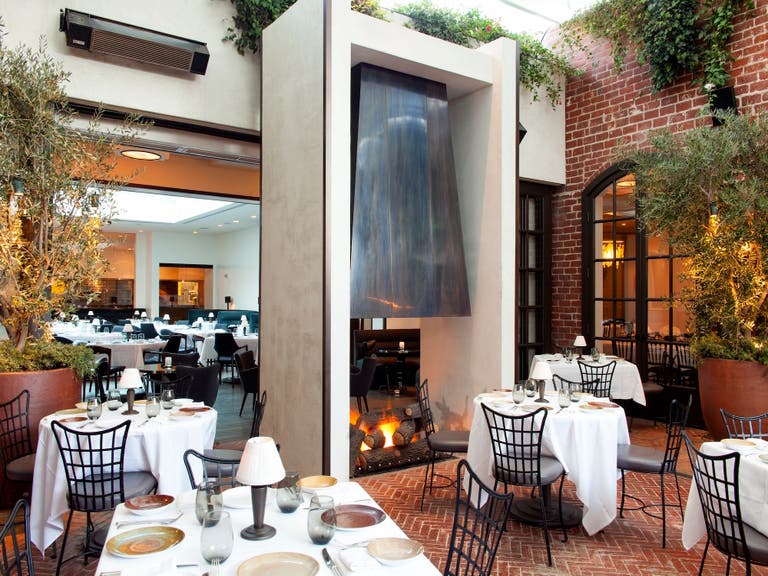 Patio at Spago Beverly Hills