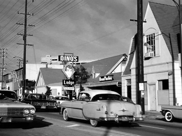 Dino's Lodge on the Sunset Strip in 1962