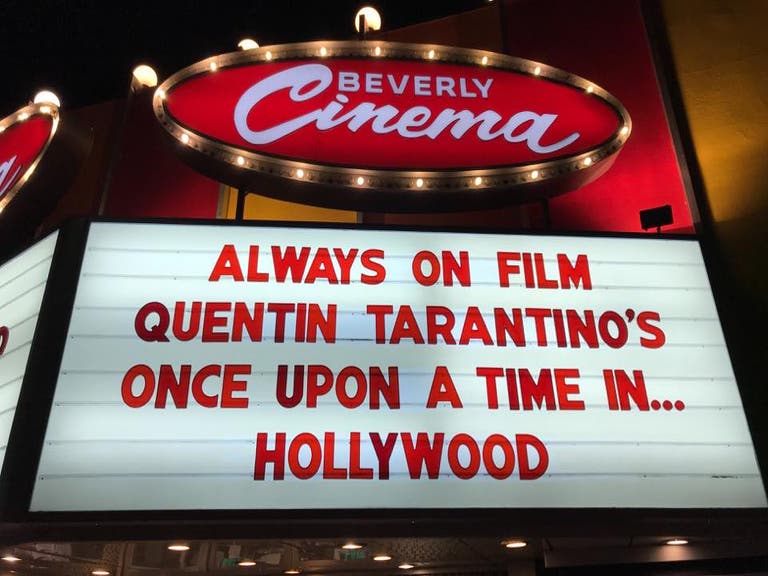 "Once Upon a Time in Hollywood" at New Beverly Cinema