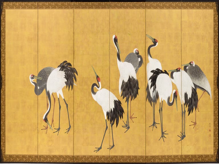 LACMA Maruyama Ōkyo "Cranes" Japanese screens