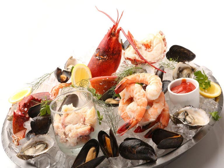 Seafood platter at SALT Restaurant & Bar in the Marina del Rey Hotel