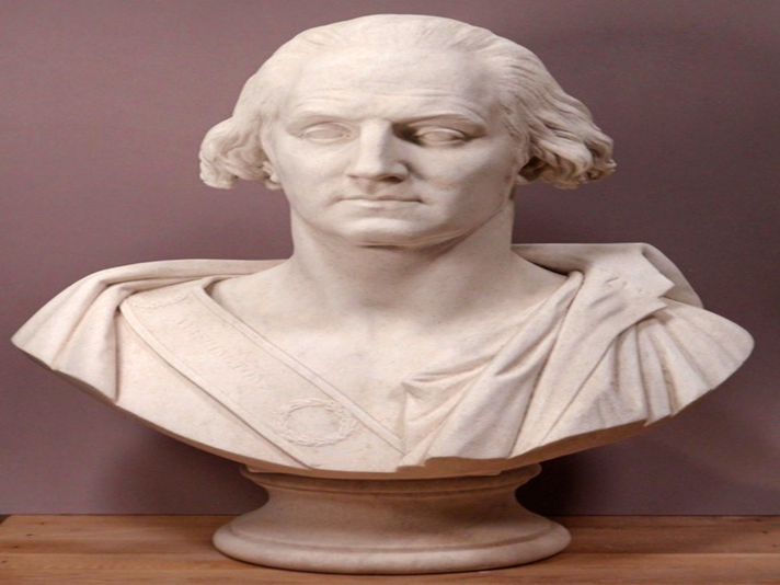 Colossal bust of George Washington by David d’Angers at The Huntington Library