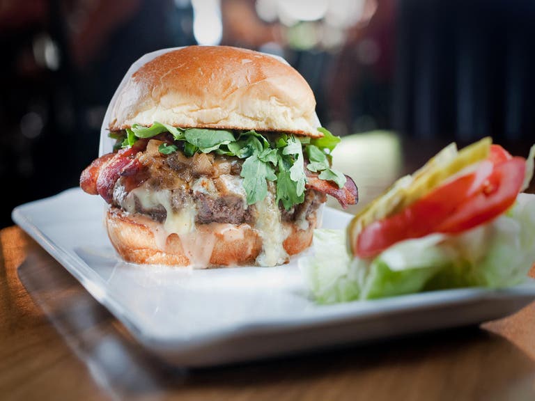 The No. 1 Burger at 25 Degrees in the Hollywood Roosevelt
