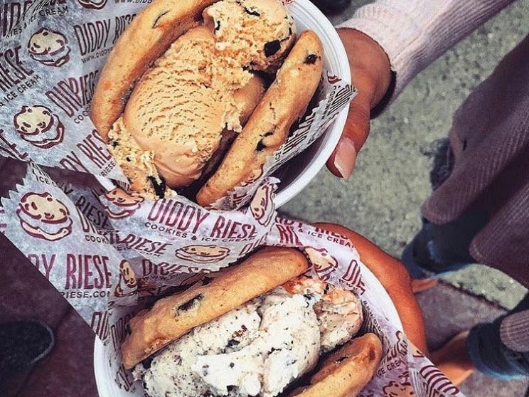 Ice Cream Sandwiches at Diddy Riese in Westwood Village