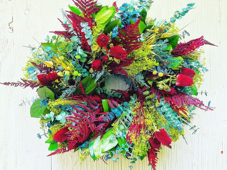 Custom Holiday Wreath from The Plant Provocateur