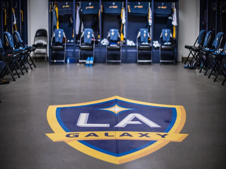 LA Galaxy locker room at Dignity Health Sports Park