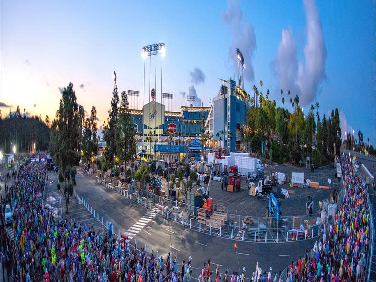 Los Angeles Marathon Start Line at Dodger Stadium