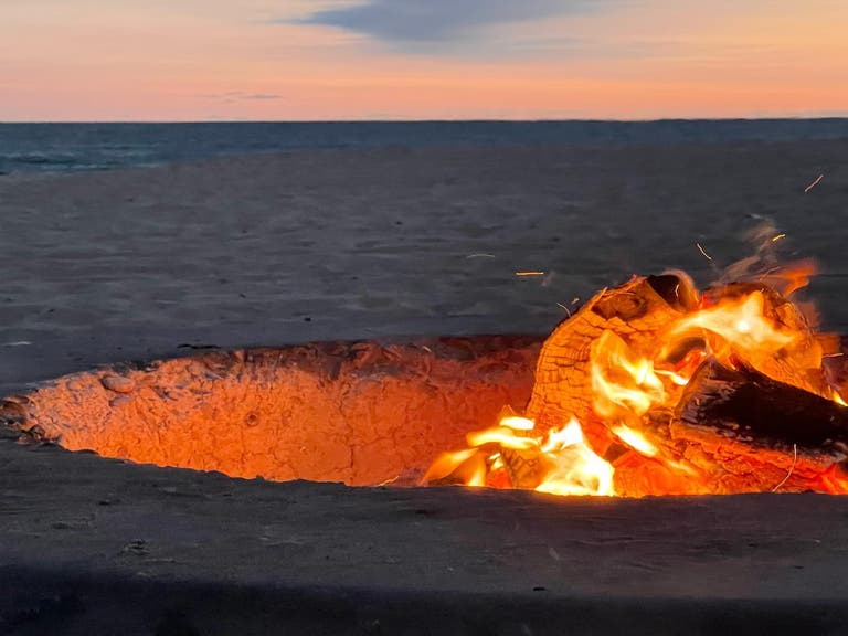 Bonfire at Dockweiler State Beach