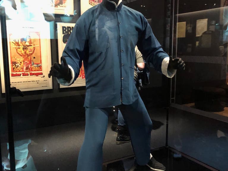 Bruce Lee costume from "Enter the Dragon" at the Academy Museum