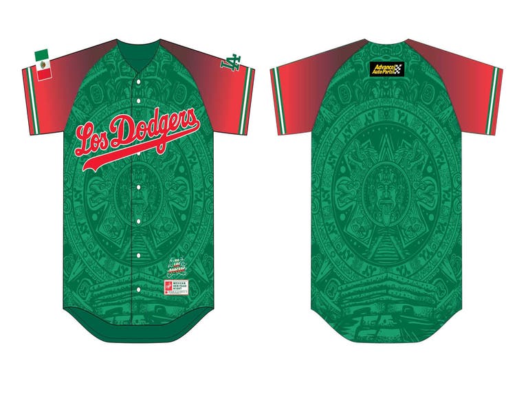 LA Dodgers Mexican Heritage Night jersey