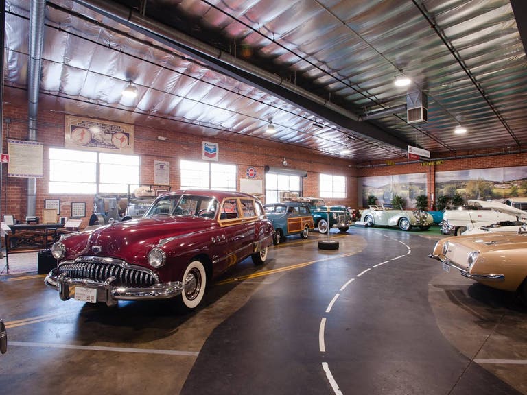 Showroom of the Automobile Driving Museum in El Segundo